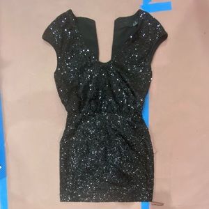 H&M Black Sequence Dress